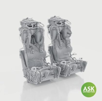 1:48 F-4 Phantom Ejection Seats - M.B. MK.H-7 with seat belts (2pcs) rec. for Tamiya kit