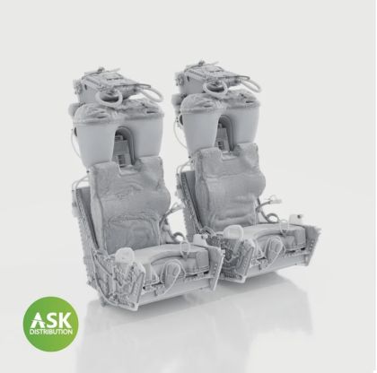 1:48 F-4 Phantom Ejection Seats - M.B. MK.H-7 without seat belts (2pcs) rec. for Tamiya kit