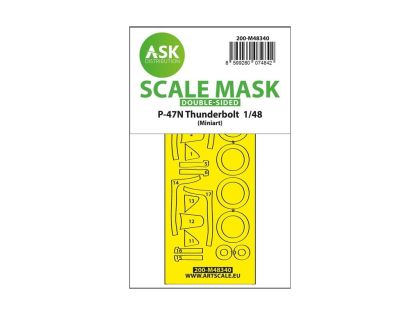 1:48 P-47N Thunderbolt double-sided express fit mask for MINIART