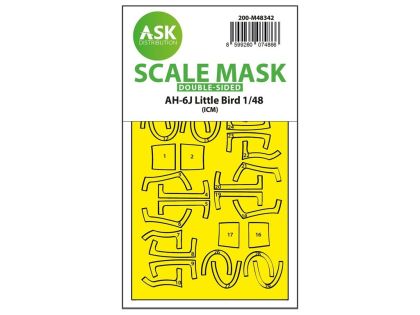 1:48 AH-6J Little Bird one-sided express fit mask for ICM