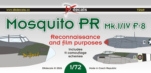 1:72 de Havilland Mosquito PR Mk.I/IV/F-8
