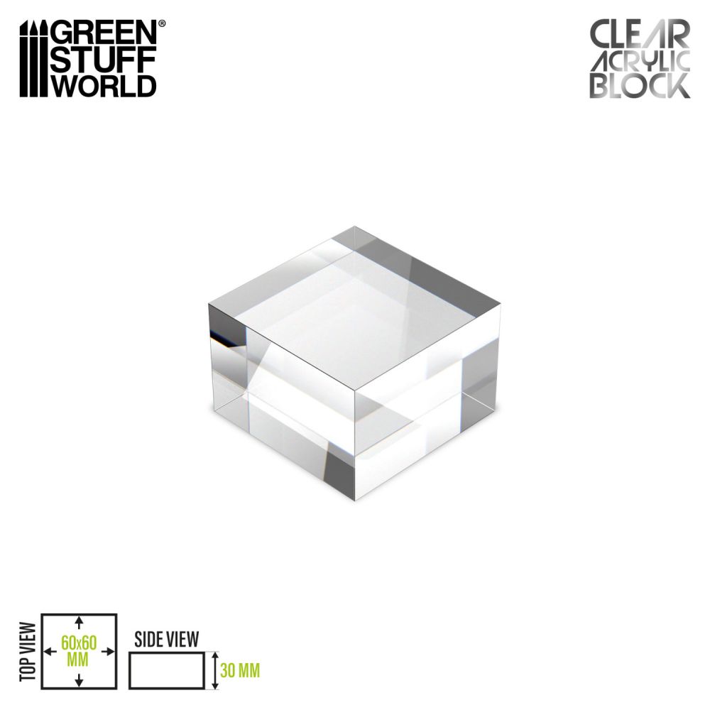 Acrylic Display Block 60x60x30mm