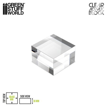 Acrylic Display Block 60x60x30mm