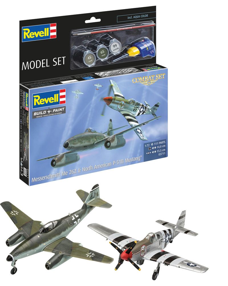 1:72 Model Set Combat Set Me262 - P-51B Mustang