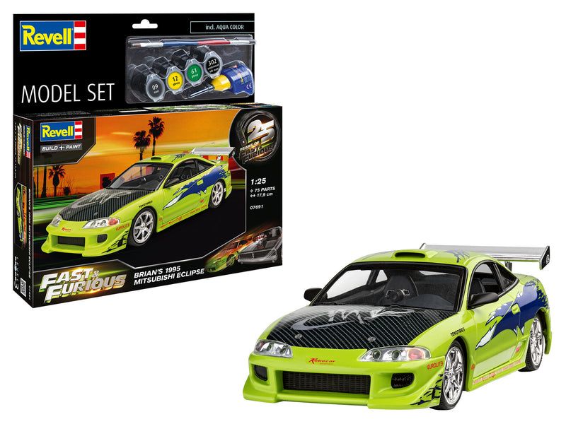 1:25 Fast & Furious Brian's 1995 Mitsubishi Eclipse - Model Set