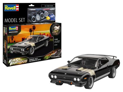 1:24 Fast & Furious - Dominics 1971 Plymouth GTX - Model Set