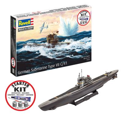 1:350 German Submarine Type VII C/41 - Starter Kit