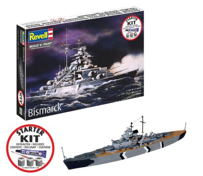 1:1200 German Battleship Bismarck - Starter Kit
