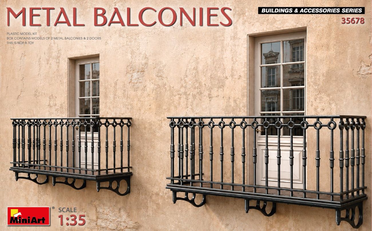 1:35 Metal Balconies