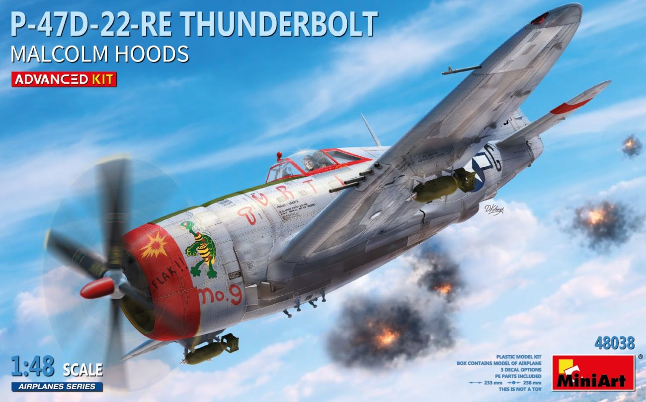 1:48 P-47D-22-RE Thunderbolt. Malcolm Hoods Advanced Kit