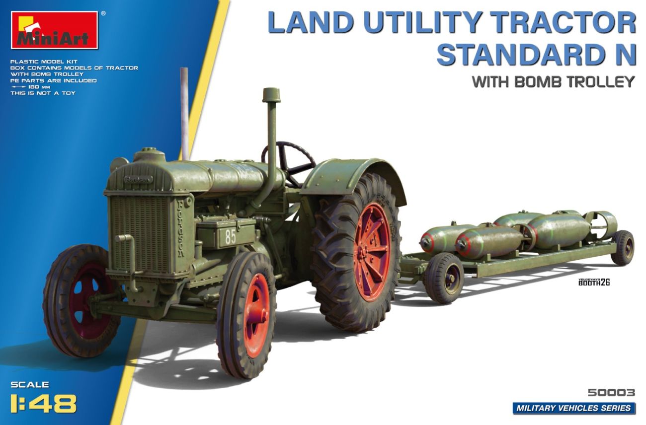 1:48 Land Utility Tractor Standard N with Bomb Trolley