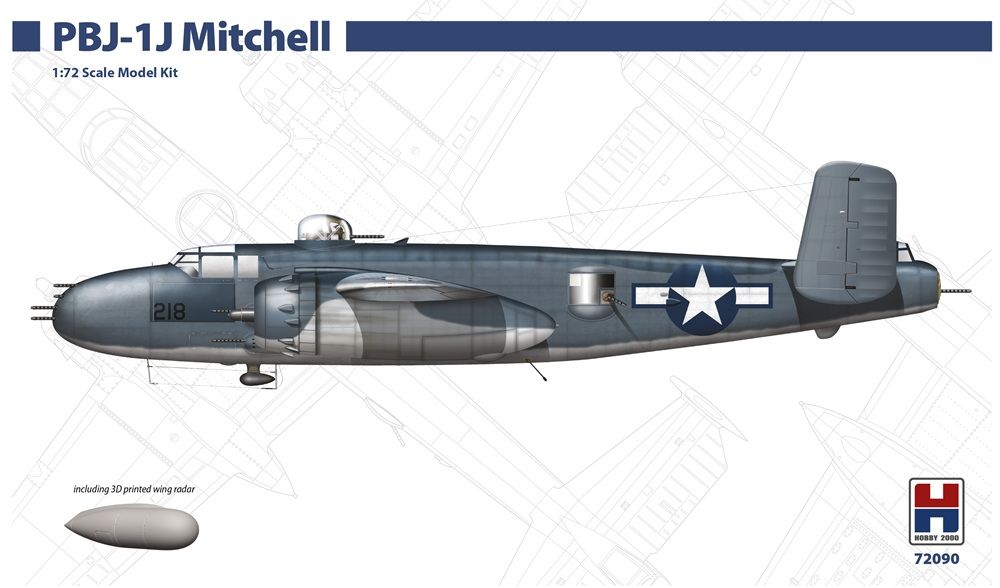 1:72 PBJ-1J Mitchell w/Resin parts