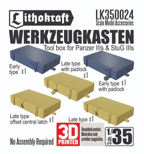 1:35 Werkzeugkasten - Tool Box For Panzer IIIs And StuG IIIs