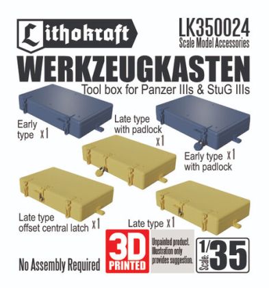 1:35 Werkzeugkasten - Tool Box For Panzer IIIs And StuG IIIs