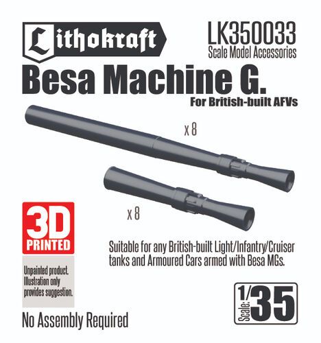 1:35 Besa Machine Gun (For British-Built AFVs)