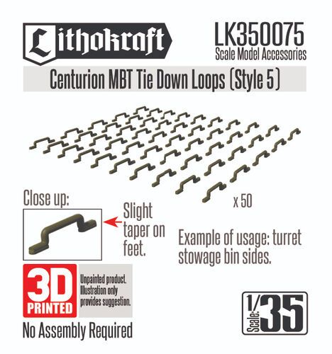 1:35 Centurion MBT Tie Down Loops (Style 5)