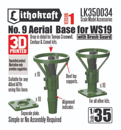 1:35 No. 9 Aerial Base For WS19 Version 1 With Brush Guard