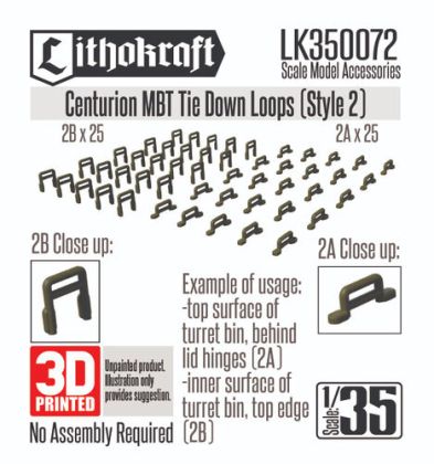 1:35 Centurion MBT Tie Down Loops (Style 2)