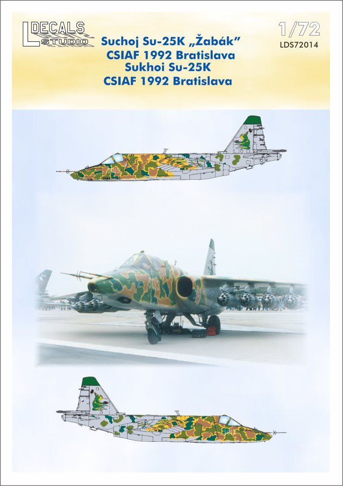 1:72 Decals Sukhoi Su-25K 