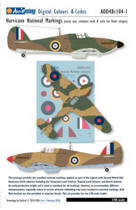 1:48 Hawker Hurricane - National Markings / Early Variation 1