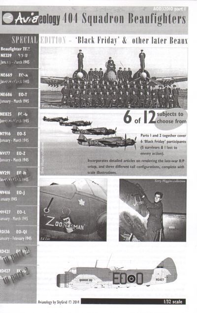 1:48 404 Sqn Bristol Beaufighters - Black Friday & Later Part 1