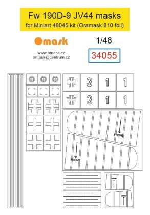 1:48 Fw 190D-9 JV44 mask (for Miniart 48045)