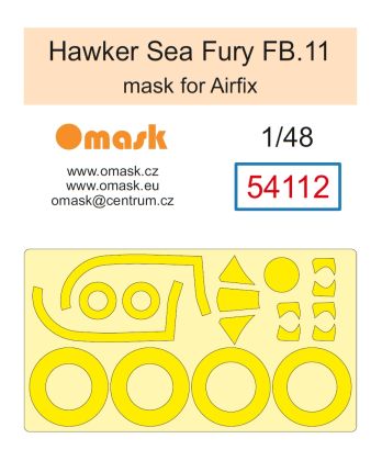 1:48 Hawker Sea Fury FB.11 mask (for Airfix)