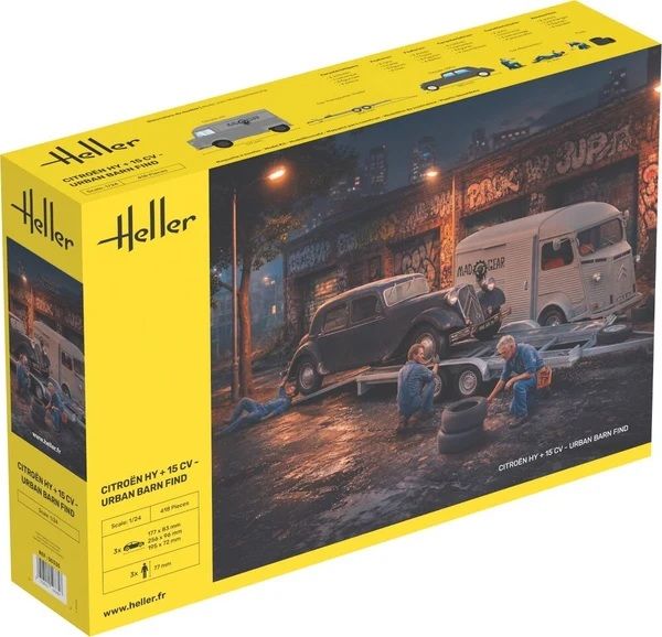 1:24 Citroen HY + 15CV - Urban Barn Find