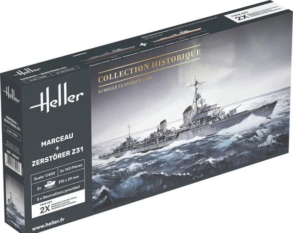 1:400 Twin Set Marceau + Zerstörer Z31
