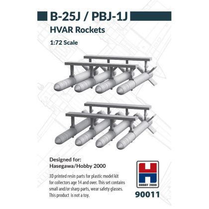 1:72 B-25 J / PBJ-1 J - HVAR Rockets (for Hasegawa and Hobby 2000 Kits / 3D-Printed)