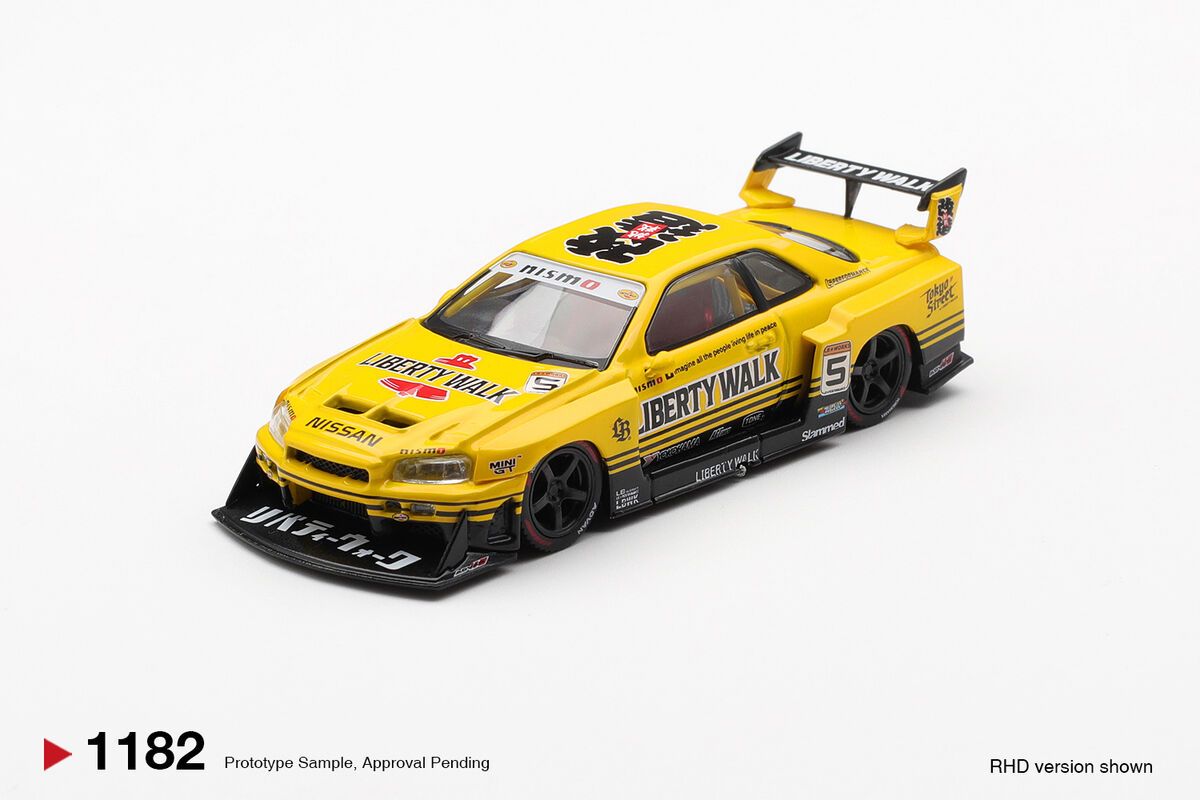 1:64 Nissan GTR (R34) Skyline Super Silhouette Sport Yellow 2025 (Blister)