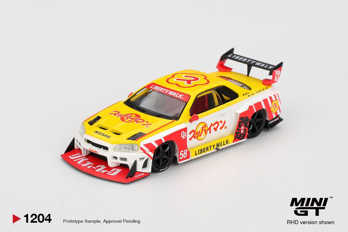 1:64 Nissan GTR (R34) LB-Super Silhouette Skyline Suppaiman Okinawa 2025 (Blister)