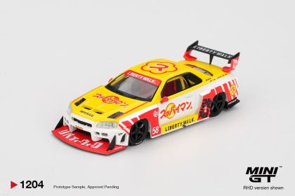 1:64 Nissan GTR (R34) LB-Super Silhouette Skyline Suppaiman Okinawa 2025 (Blister)