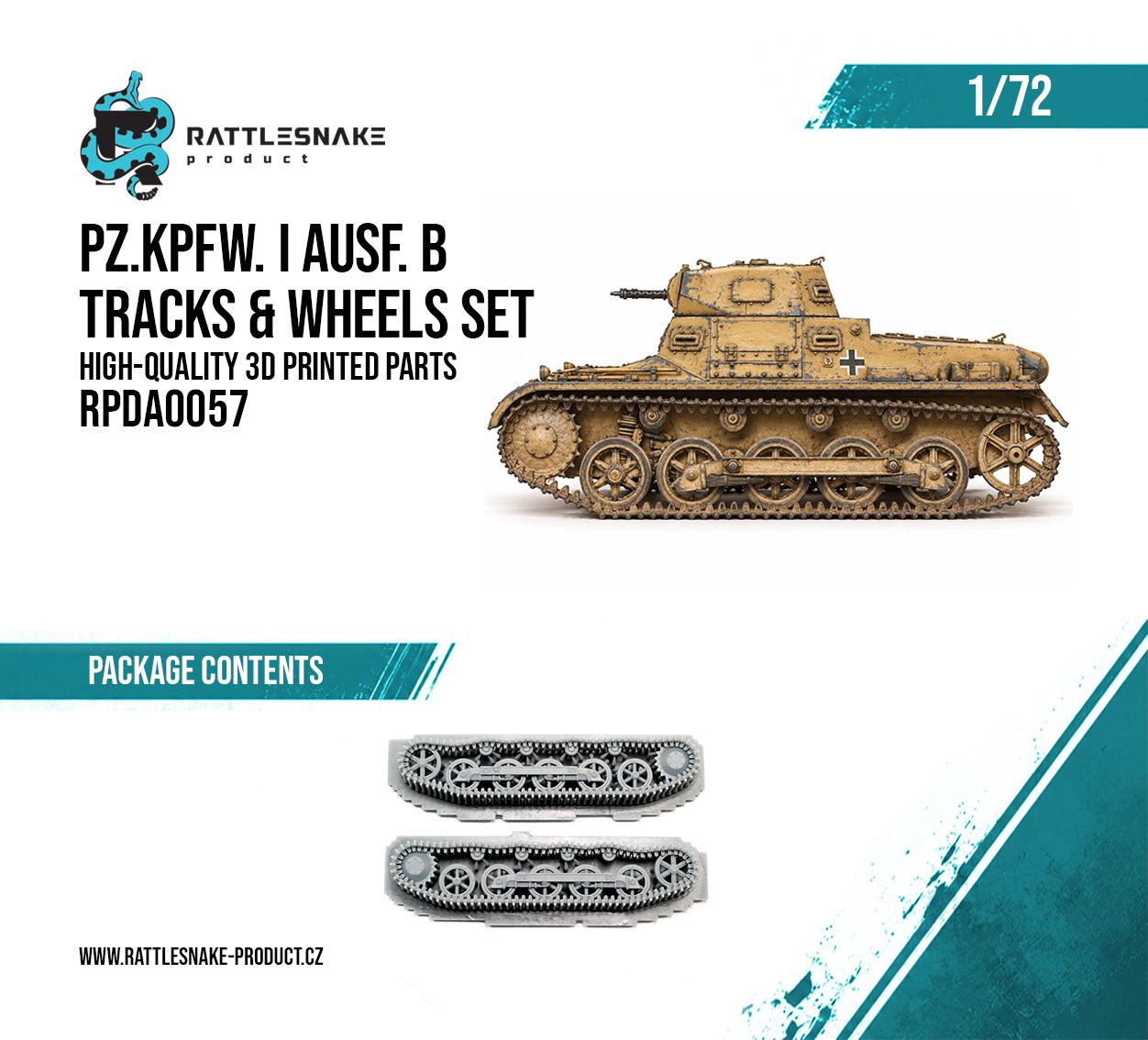 1:72 Pz.Kpfw. I Ausf. B Tracks & Wheels Set