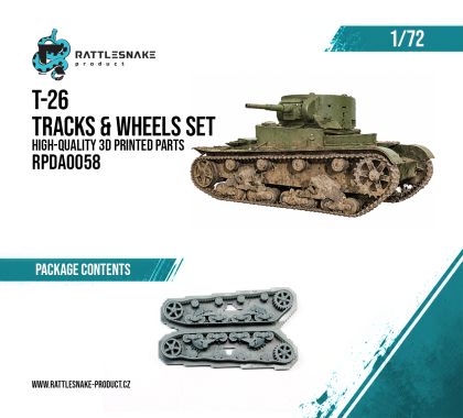 1:72 T-26 Tracks & Wheels Set
