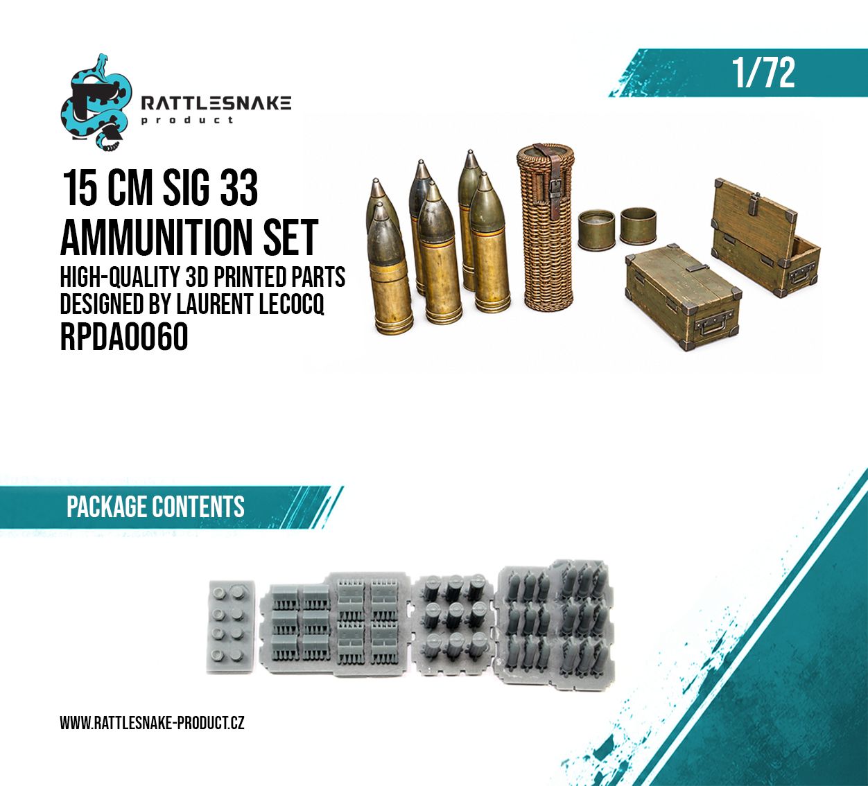 1:72 15 cm sIG 33 Ammunition Set
