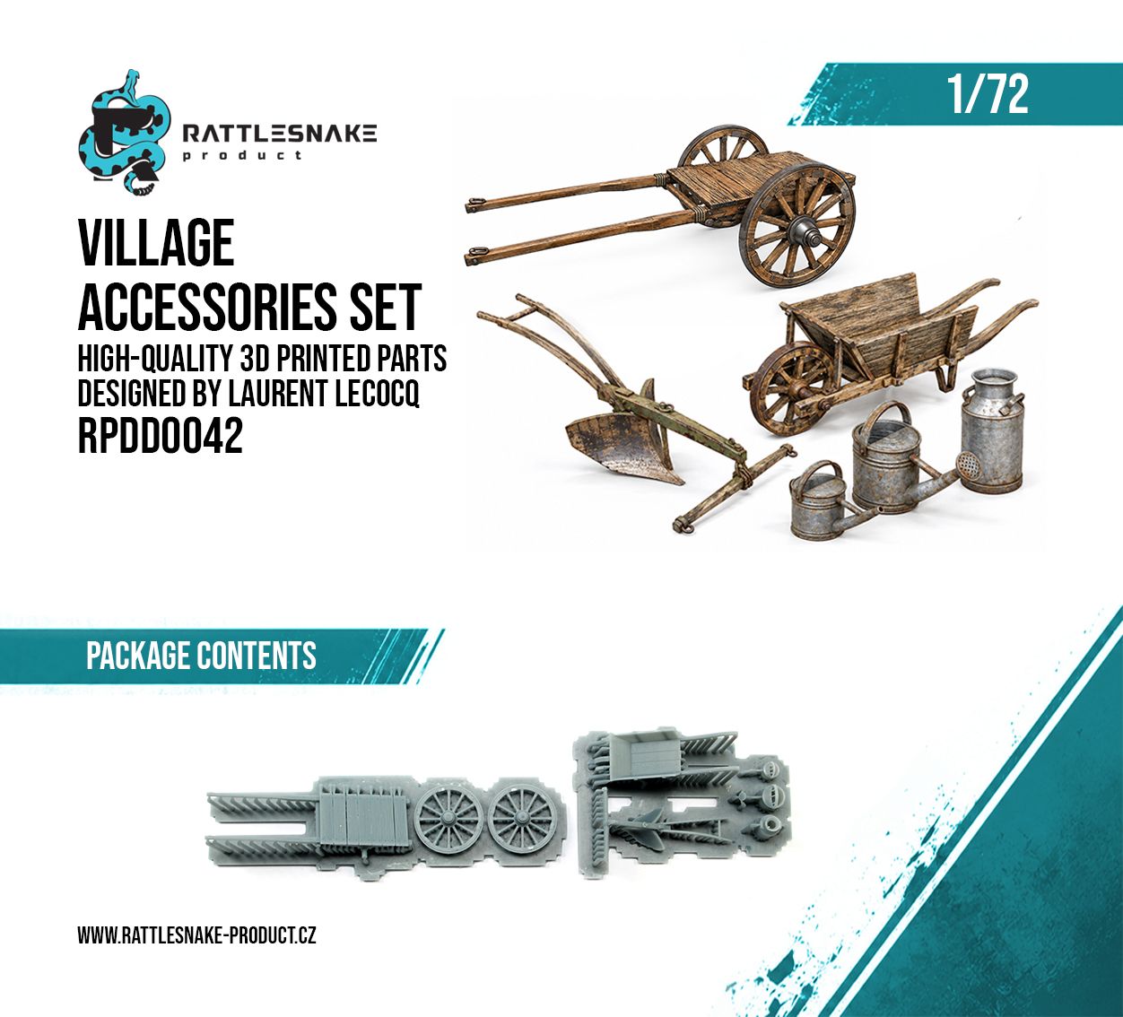 1:72 Village Accessories Set