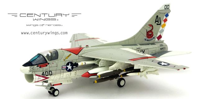 1:72 A-7E Corsair II Diecast Model USN VA-86 Sidewinders, AJ400, USS Nimitz, 1978