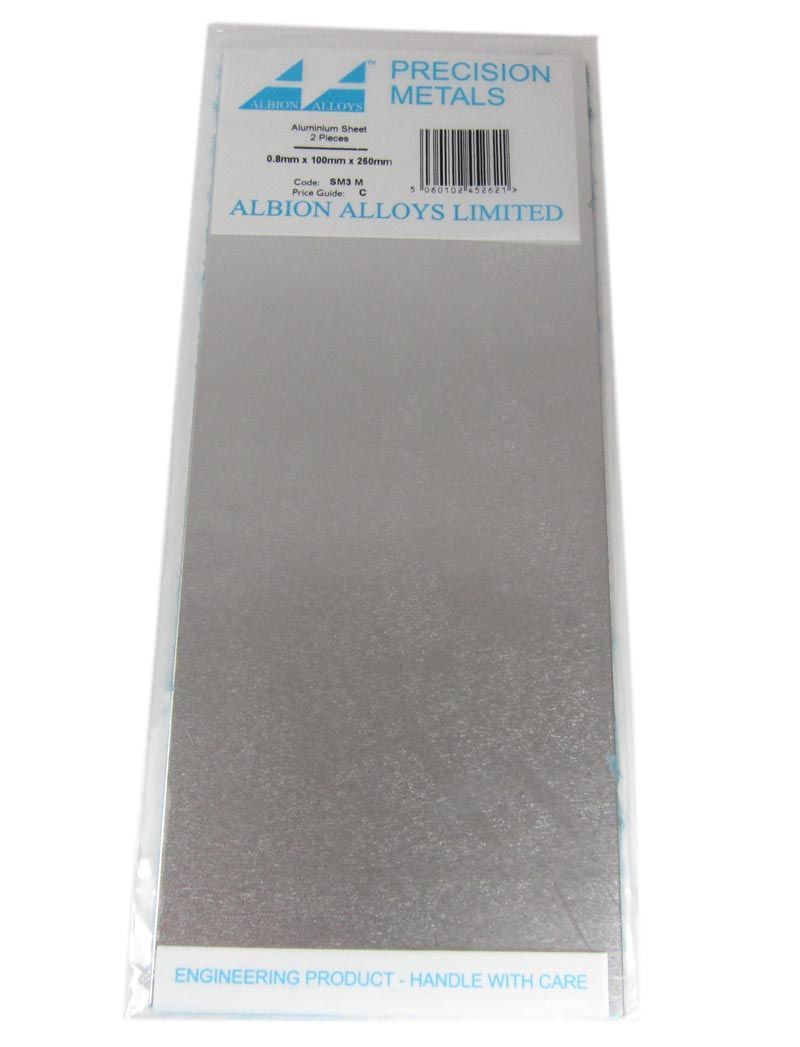 Hliniková destička 0,8 x 100 x 250 mm