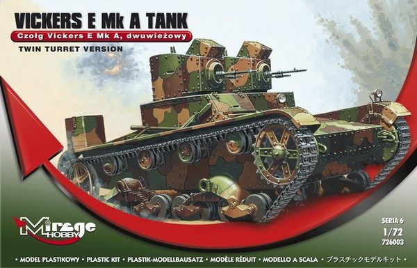 1:72 Vickers E Mk A Twin Turret Version