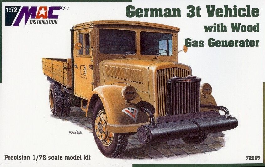 1:72 German 3t Vehicle with Wood Gas Generator