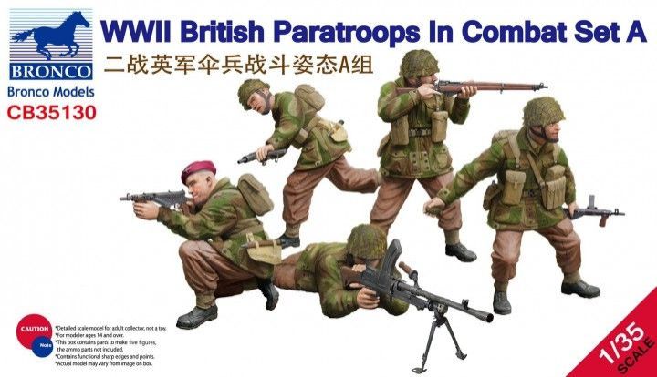 1:35 WWII British Paratroops In Combat Set A