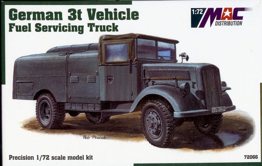 1:72 German 3t Vehicle Fuel Servicing Truck