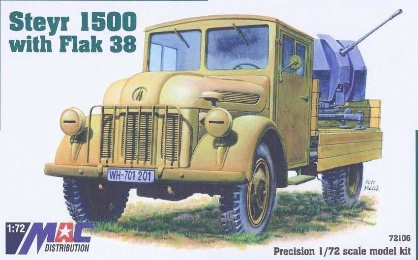 1:72 Steyr 1500 with Flak 38