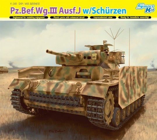 1:35 Pz.Bef.Wg.III Ausf.J w/Schürzen