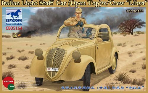 1:35 Italian Light Staff Car (Open Top) w/Crew “Libya”