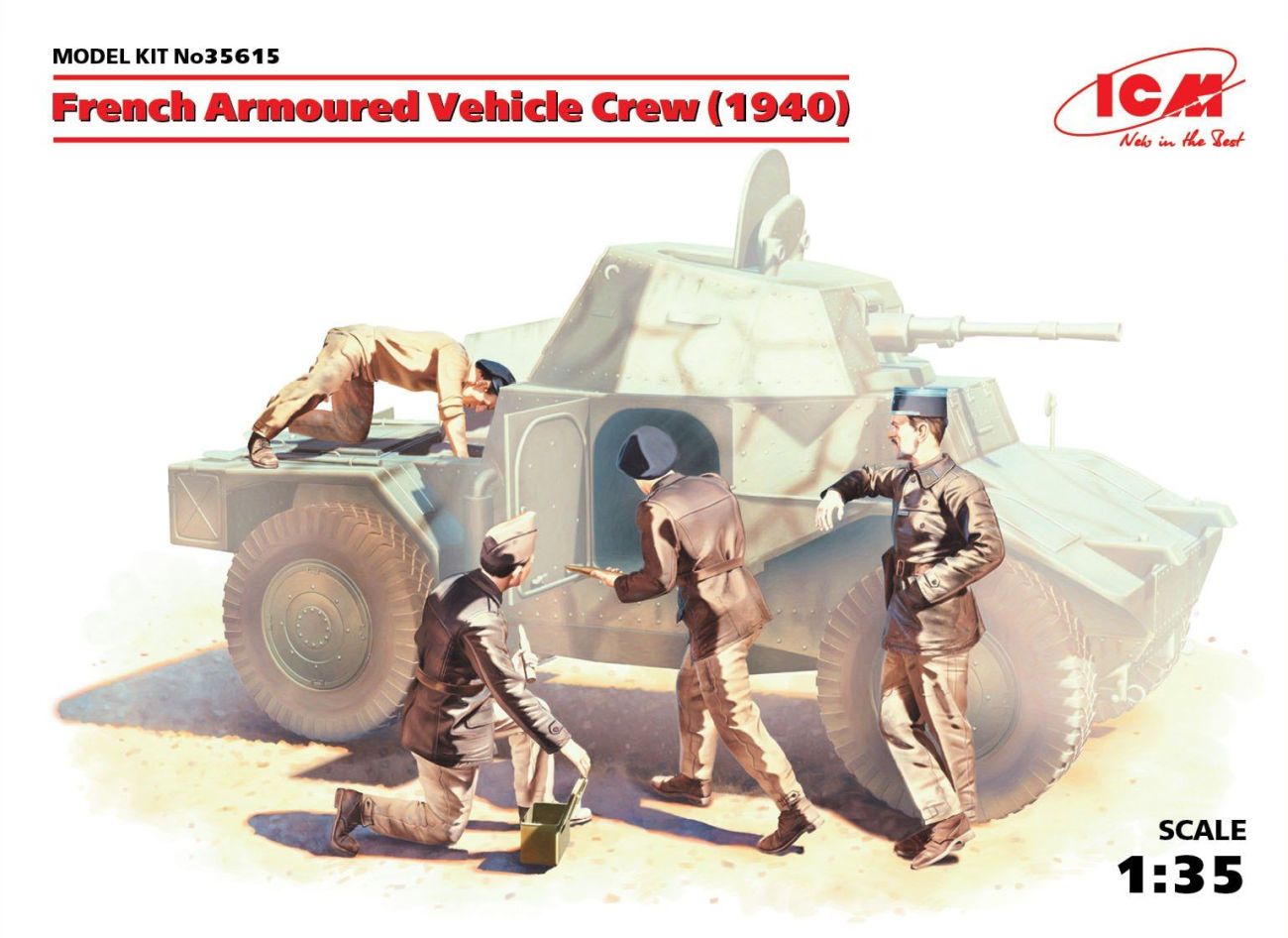 1:35 French Armoured Vehicle Crew (1940)