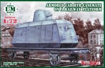 1:72 Armor car DTR-casemate on railway platform