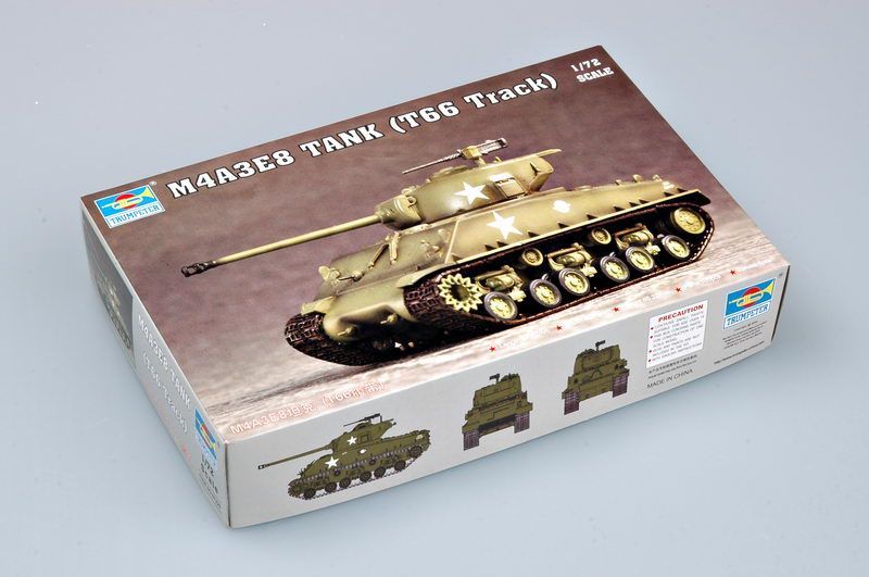 1:72 M4A3E8 TANK (T66 Track)