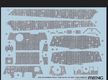 1:35 King Tiger Zimmerit Decal